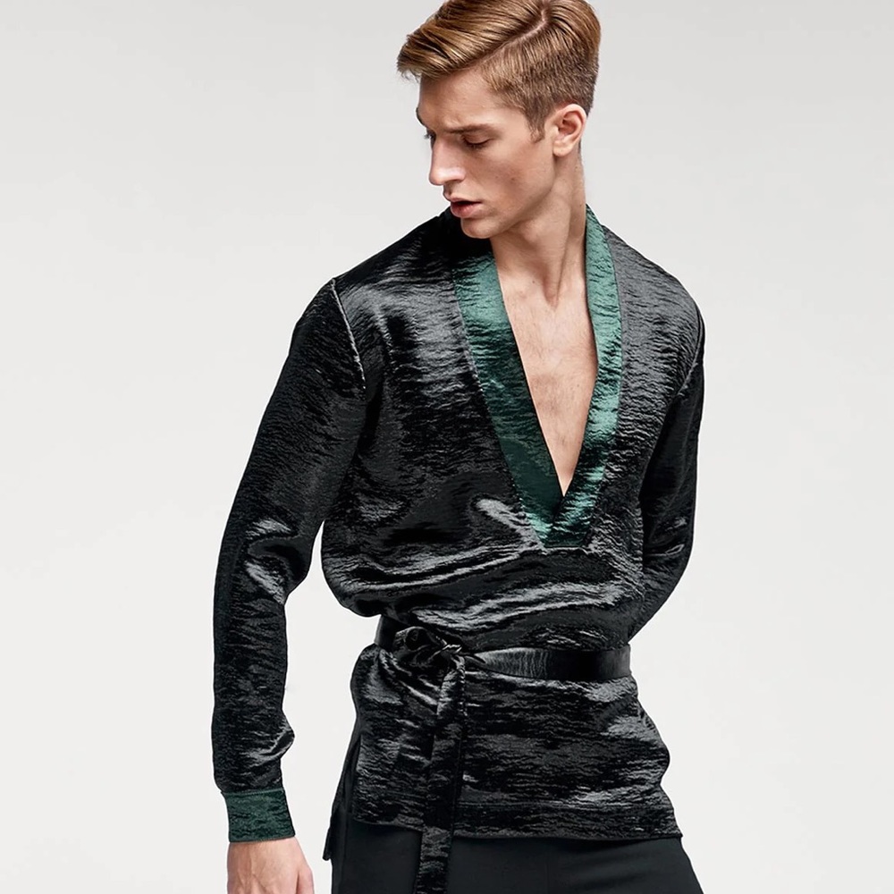 Orttu Men's Satin Bagatelle Top